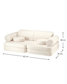 WigiWama Cream White Settee - Hometerior - WigiWama - 