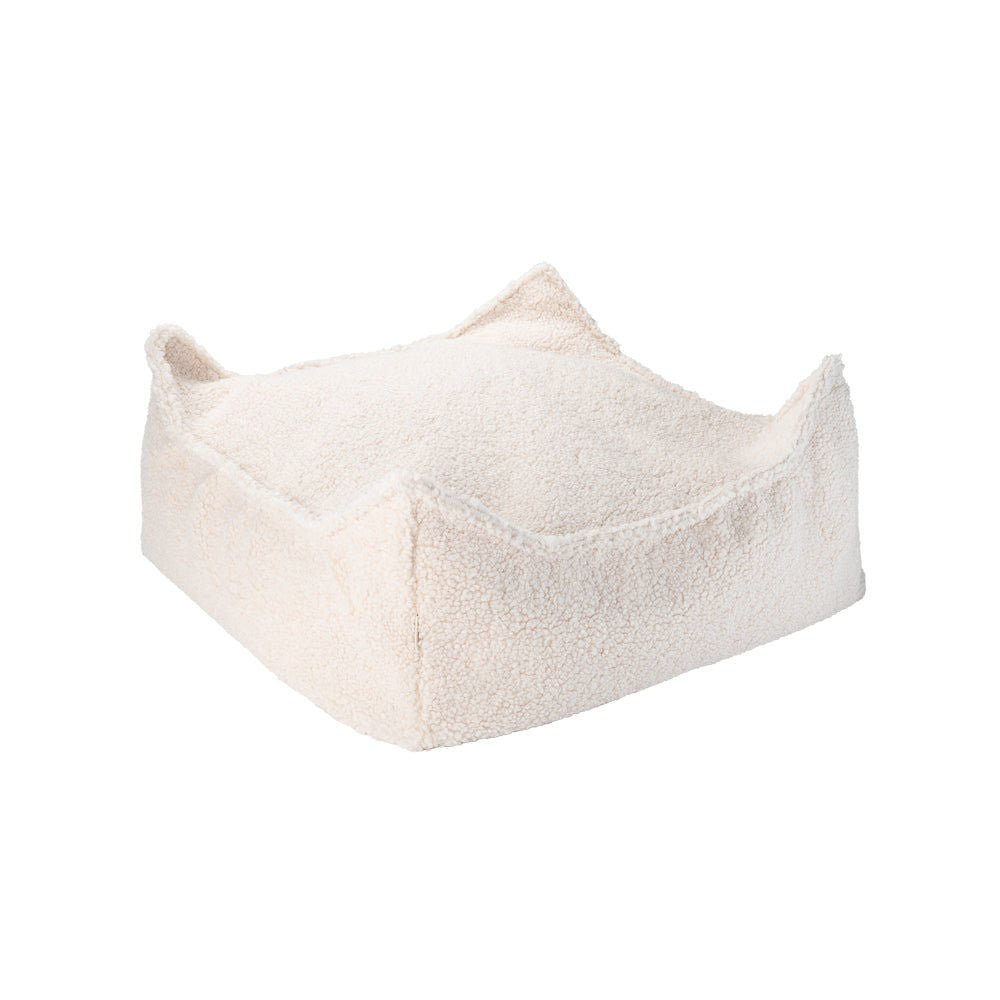 Wigiwama Cream White Square Ottoman - Hometerior - Wigiwama - 