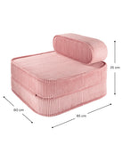 WigiWama Pink Mousse Flip Chair - Hometerior - WigiWama - 