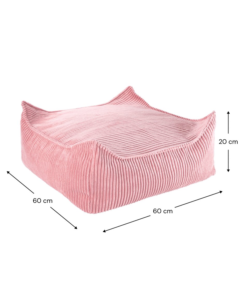 WigiWama Pink Mousse Square Ottoman - Hometerior - WigiWama - 