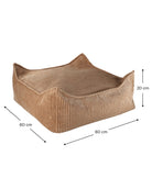 WigiWama Toffee Square Ottoman - Hometerior - WigiWama - 